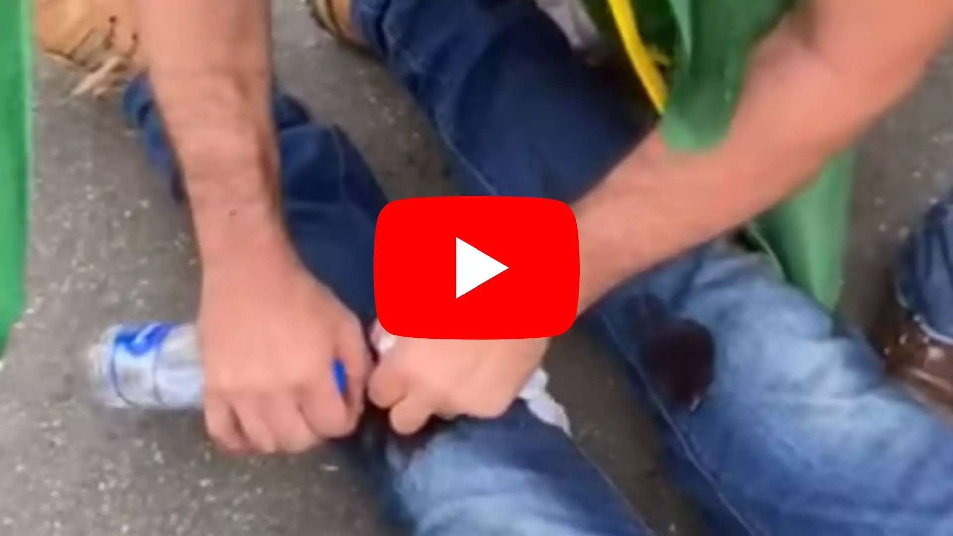 Vídeo: Manifestante é baleado com bala de verdade no Congresso